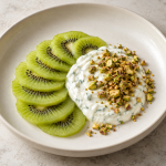 Kiwi Carpaccio, Mint Yogurt and Pistachio - Fresh Start 30: A Journey To Better Health Kiwi Carpaccio, Mint Yogurt and Pistachio